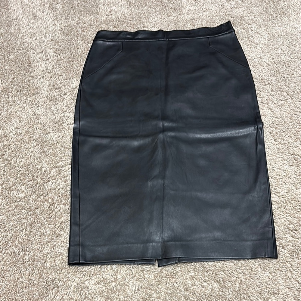 Bar III leather pencil skirt